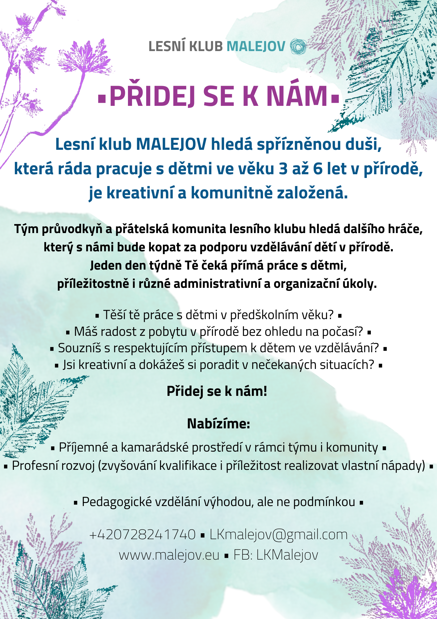 Hledáme posilu do malejovského průvodcovského týmu